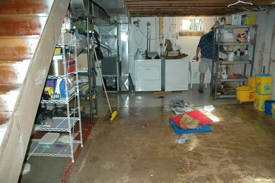 Appliance leak water damage in a Lake Dallas kitchen